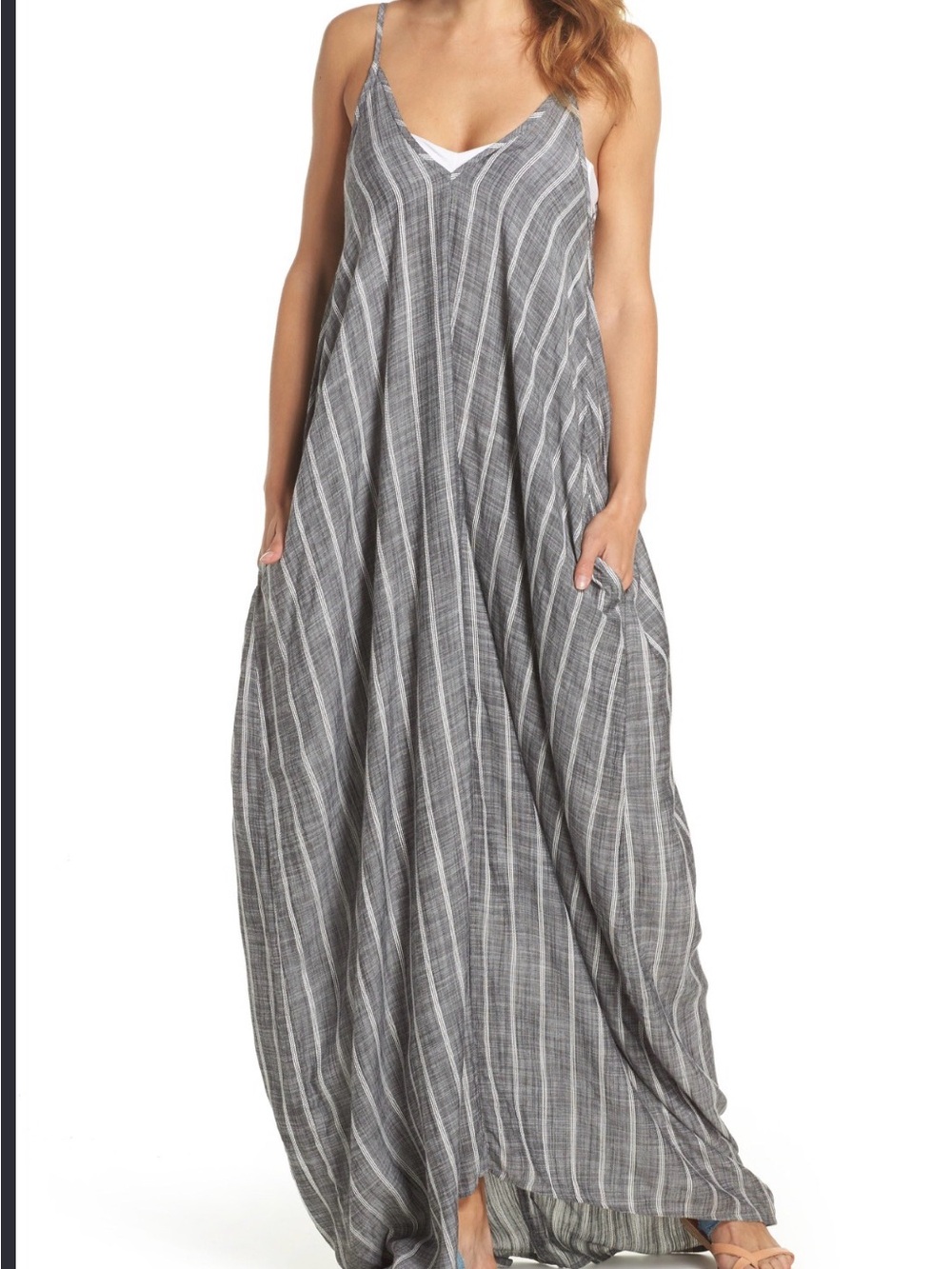 ELAN | Deep V-Neck Maxi
Dress
